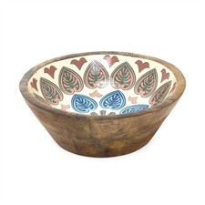 Small Meze Wooden Enamel Bowl