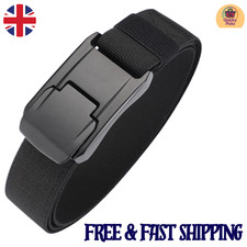 Hard Alloy Men Belt Quick Release Buckle Elastic Belt Work Belt Outdoor Sports