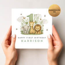 Personalised 1st Birthday Card
