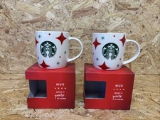 2x Starbucks Coffee White Mug