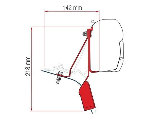 Fiamma f45 awning adapter kit - awning,