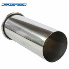 76mm 3" Inch Rolled Out Round Exhaust Tailpipe Stainless Steel Tip Weld-on