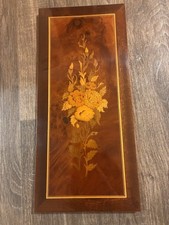 Floral Marquetry Wooden Art