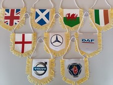 Double Sided Window Flag Pennant with Fringe Trim - Country / Truck