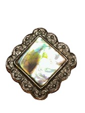 Vintage Abalone Scarf Clip