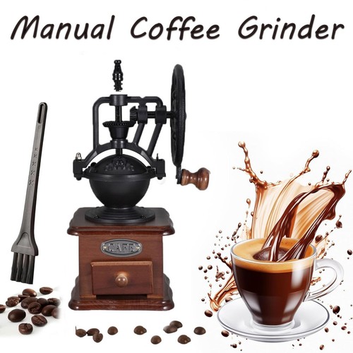 Manual coffee grinder - coffee, wooden
