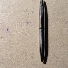 Virgin Atlantic Airline Bullet Ballpoint Pen chrome Black Ink