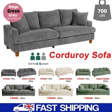 3/4 Seater Corduroy Sofa Jumbo