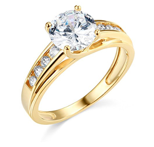 2ct round cut simulated - 2ct,