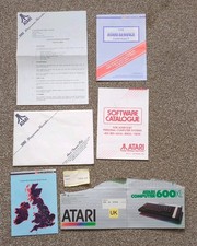 Atari 600XL Paperwork And