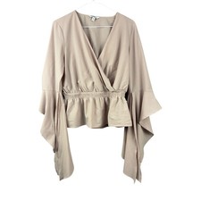 Express Womens Beige Textured