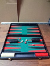 backgammon set in leather Look