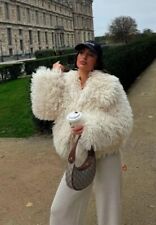 ZARA FAUX FUR JACKET ECRU