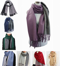 Women Reversible Cashmere Long