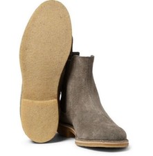 Handmade Dark Gray Suede