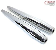 2 NEW CHROME SILENCERS-TRIUMPH
