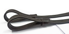 Black/ Brown Leather  T-Bar