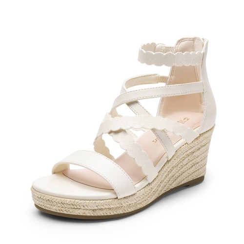 Girls espadrille wedge sandals - girls,