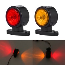 2x LED Red Amber Side Marker