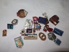 VINTAGE SOVIET USSR Enamelled Metal Lapel Badges 1950s 1960s 1970s Selection