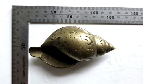 Vintage brass shell shaped - vintage,