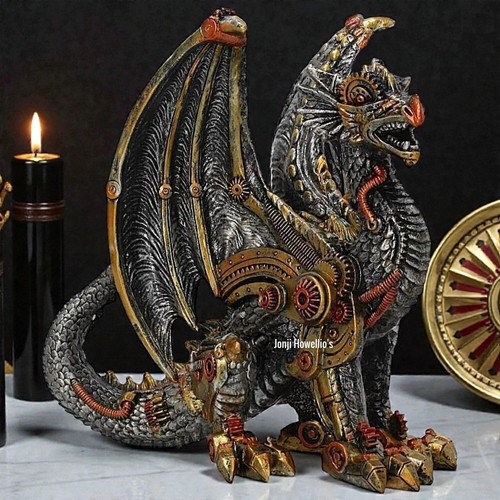 Dragon steampunk ornament - steampunk,