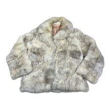VINTAGE Real Fur Coat S UK 10