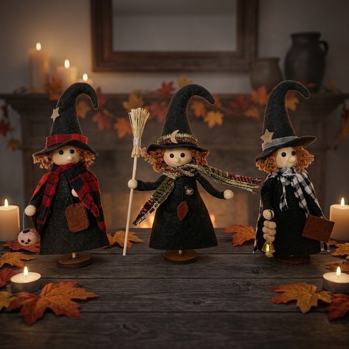 Vintage primitive witch - vintage,
