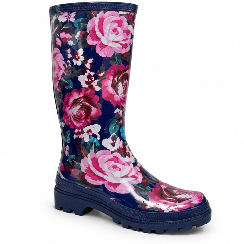Womens floral tall wellies - womens,