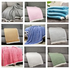 Thick Handwoven Cashmere Throw