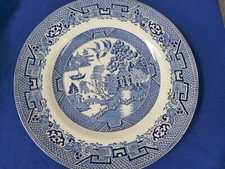 Vintage Willow Pattern plate WR Midwinter Blue and White china 9 inch across