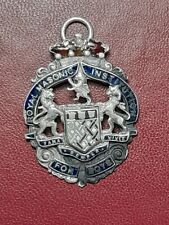 Rare 1921 silver Royal Masonic Institution for Boys RMIB Stewards Jewel Durham