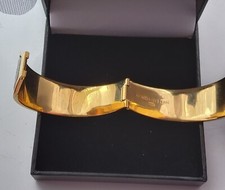 FREY WILLE BLUE BEAUTIFUL ENAMEL BANGLE / Made in Austria/Size 6.5"