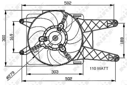 Engine cooling fan aim fits - cooling,