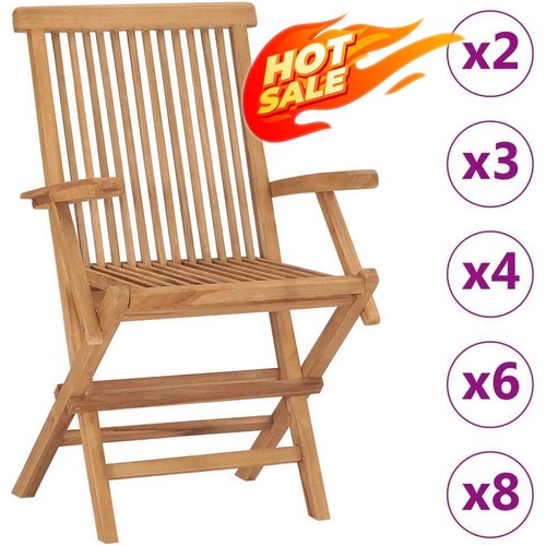Solid teak wood folding - 1/2/3x,