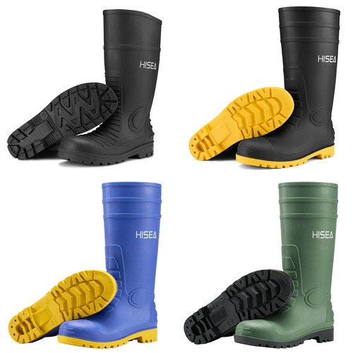 Hisea men steel toe rain - hisea,