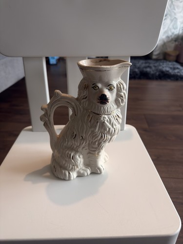 Antique staffordshire dog milk - antique,