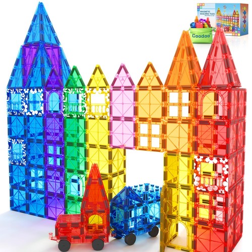 100pcs magnetic tiles stem - magnetic,