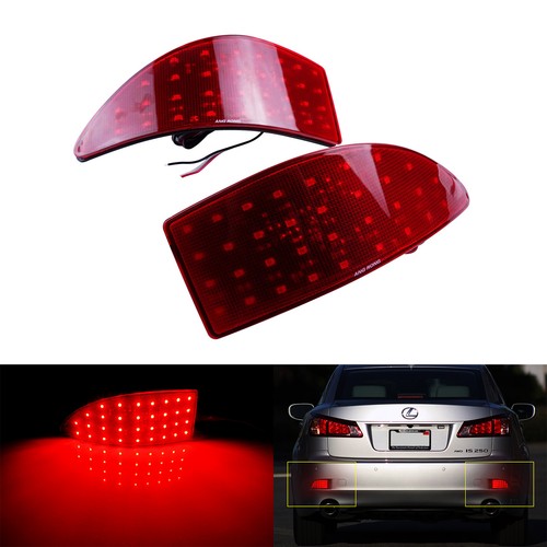 Red lens led rear bumper - red,