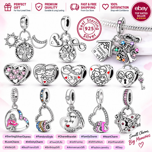 S925 sterling silver charm - sterling,