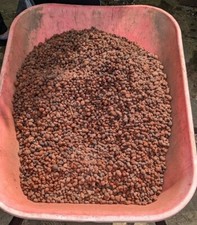 Brown clay pebbles pellets for hydroponics,houseplants,compost, 25l (10kg)