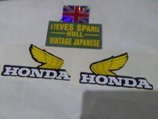 HONDA MTX125 1983  ,Petrol Tank DECALS ,Yellow ,87123,87124-467-010  Copies NLA.