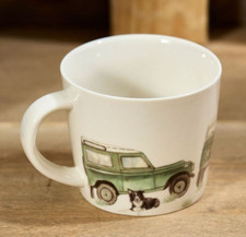 Landrover & Border Collie Mug