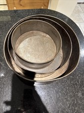 Vintage Cake Tins Round Set of
