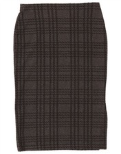 MARKS & SPENCER Womens Pencil Skirt UK 14 Large W34  Grey Houndstooth DW20