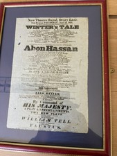 Early Victorian theatre poster