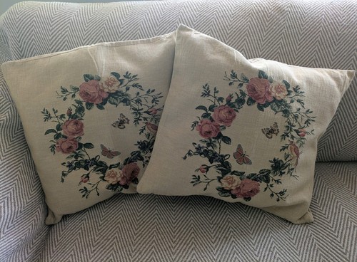 Pair vintage bhs tapestry - pair,