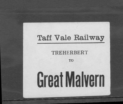 Taff vale railway - railway, (tvr)