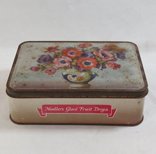 Vintage Food Advertising Tin Needlers Glace Fruit Drops With Lid