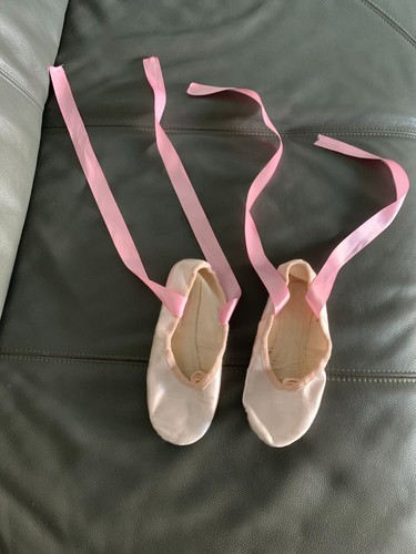 Katz pink satin ballet shoes